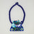 Half Disc Necklace - Blue