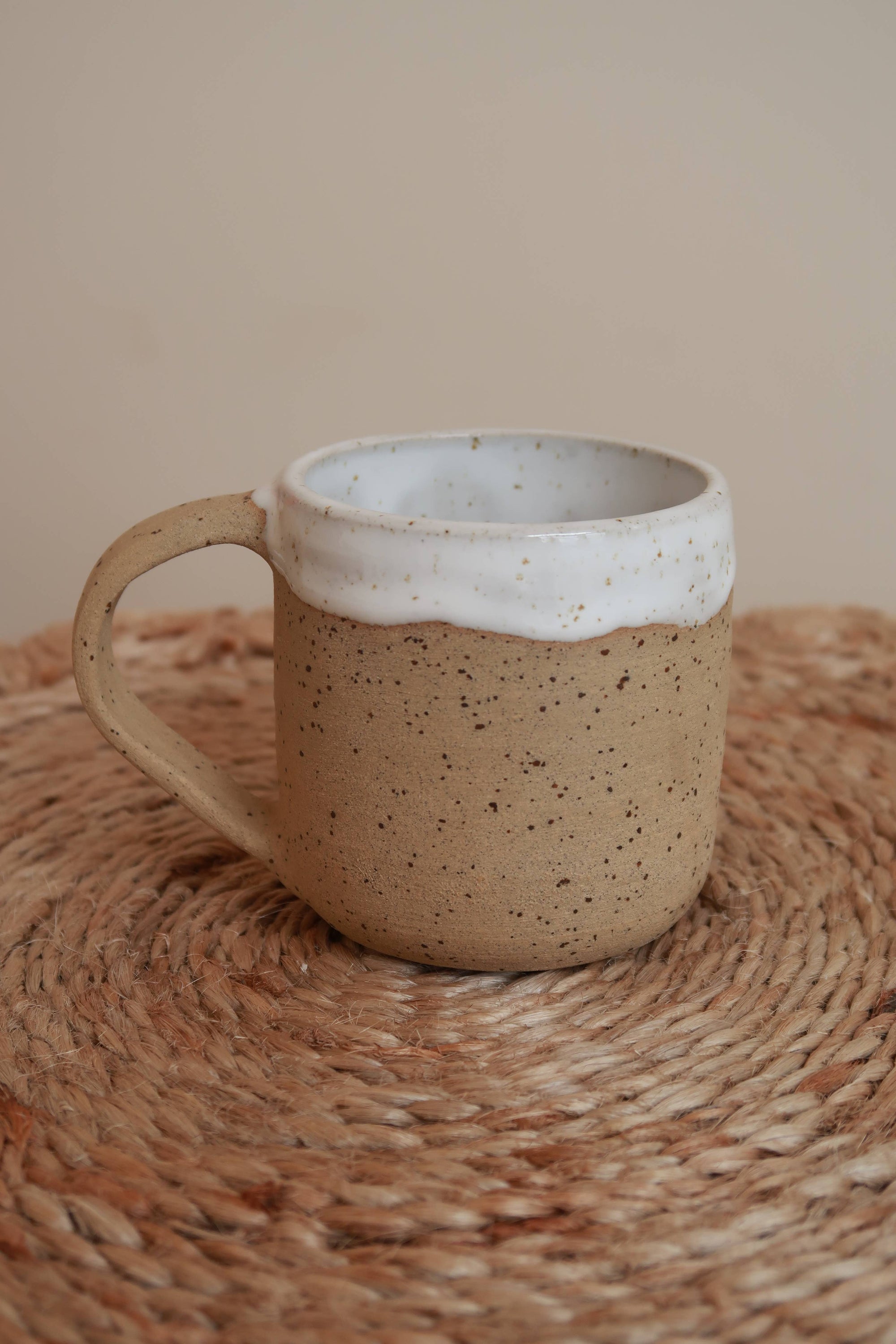 Handmade Ceramic Espresso Mug - Speckled Raw Clay